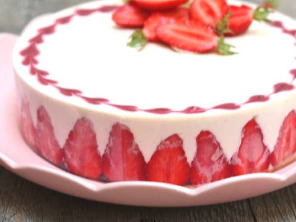Tiramisu aux fraises façon entremets