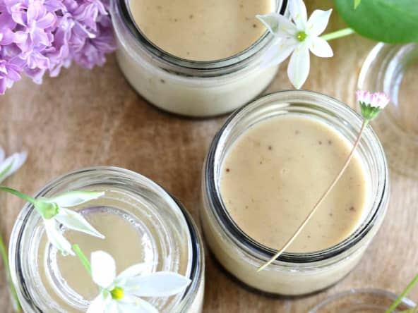 Crème à la vanille et au caramel