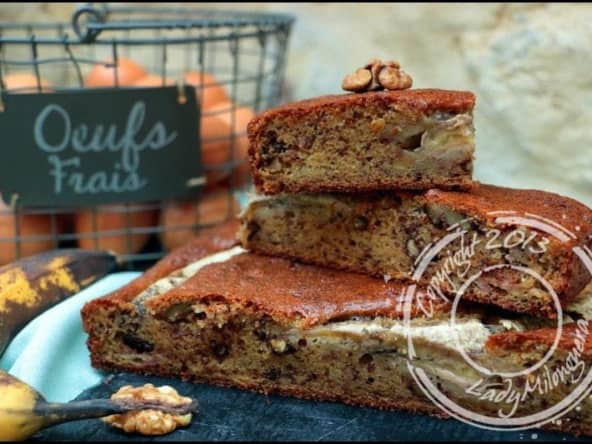 Banana bread aux noix et pépites de chocolat de Martha Stewart