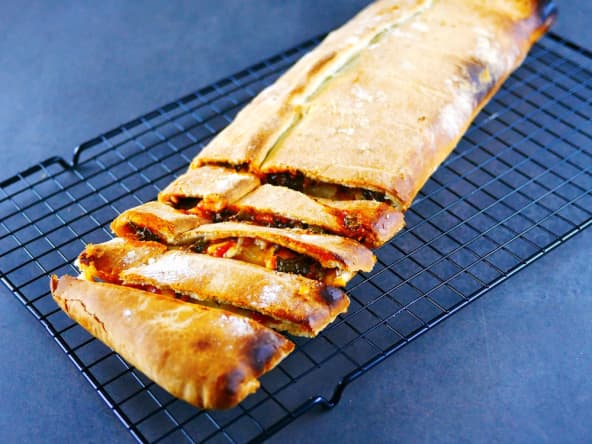 Stromboli tomate-épinards