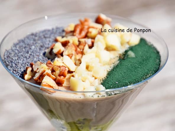 Crème dessert au fonio et kiwi