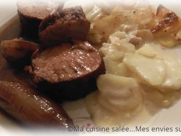 Filet mignon aux échalotes et miel