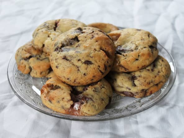 Cookies moelleux, chocolat et chamallow