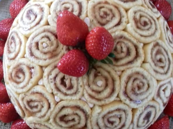 Charlotte royale aux fraises