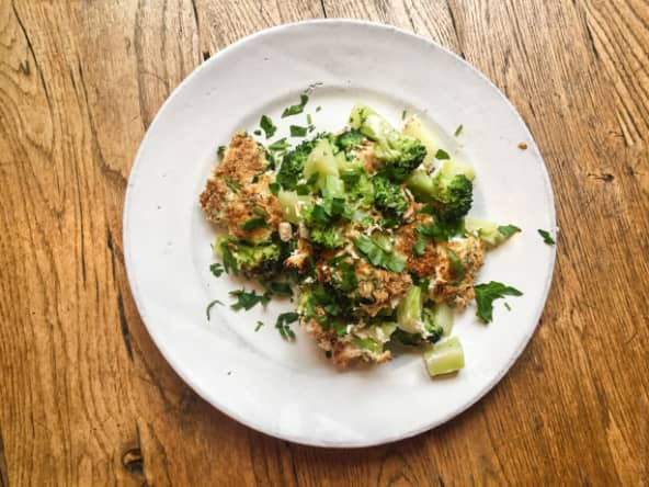 Gratin de brocoli à la ricotta salata