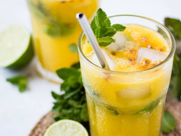 Mojito à la mangue et aux fruits de la passion
