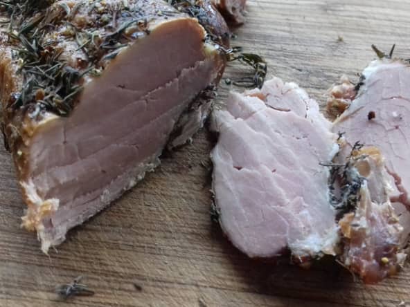 Filet mignon de porc fumé pour l'apéritif