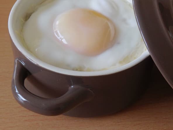 Oeufs cocottes jambon et champignons