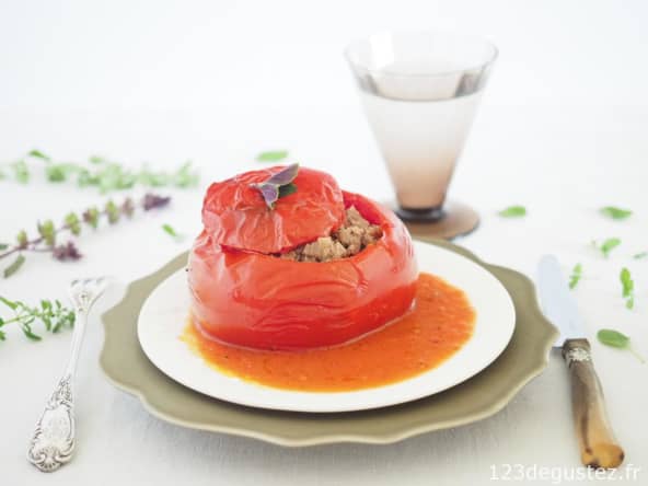 Tomates farcies viande hachée