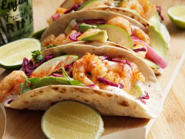 Tacos de crevettes