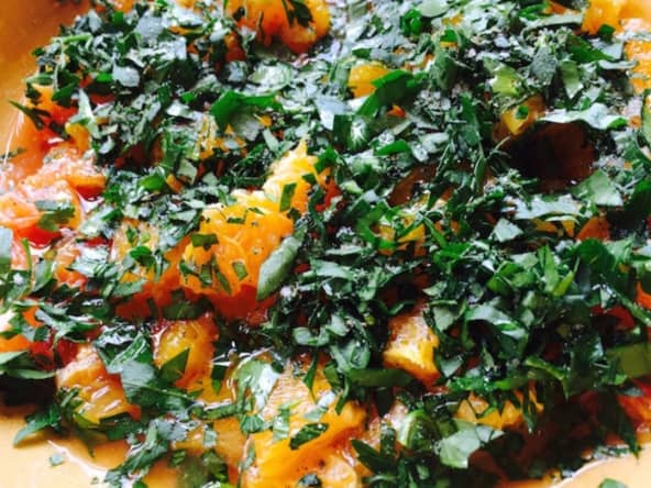 Salade d'oranges à la Sicilienne
