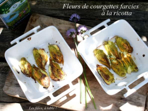 Fleurs de courgettes farcies à la ricotta