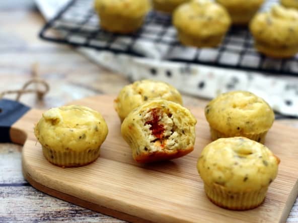 Mini muffins coeur boursin