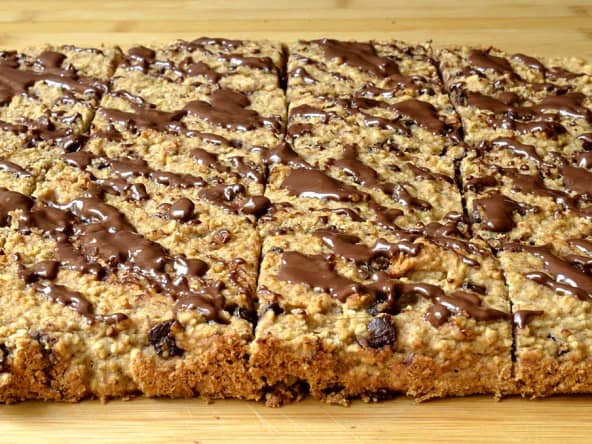Carrés aux céréales et chocolat