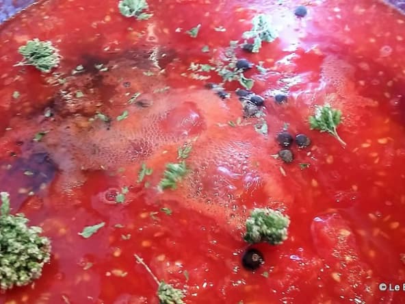 Sauce tomates maison aux épicés et à l'origan sauvage