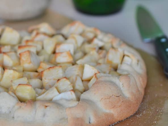Tarte rustique pomme châtaigne
