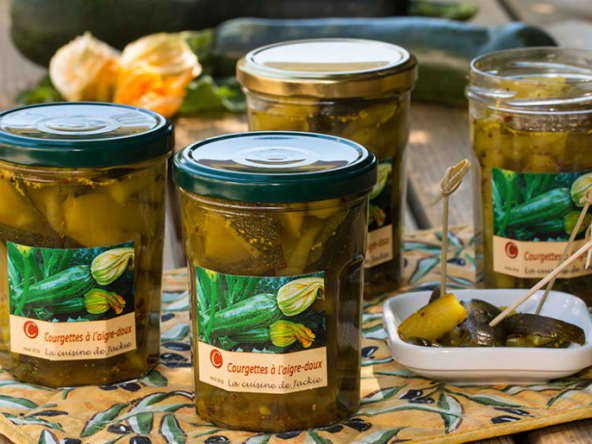 Courgettes à l'aigre-doux