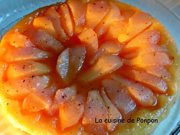 Recette facile de tatin de poires au poivre de Sichuan