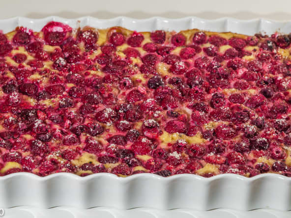 Flan framboises tonka