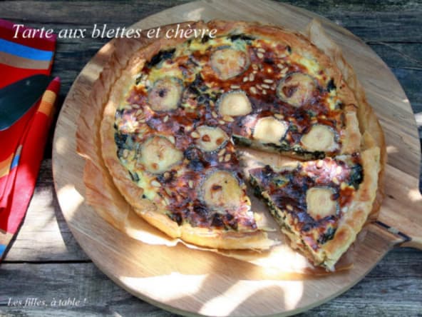 Tarte aux blettes et chèvre frais