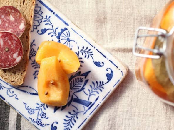 Pickles de coings à l'anglaise