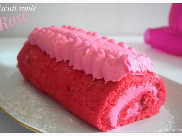Biscuit roulé tout rose