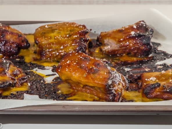 Travers de porc sauce au miel