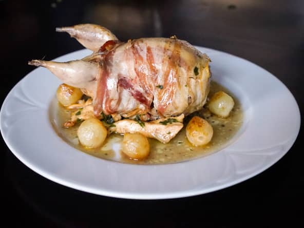 Cailles farcies au foie gras