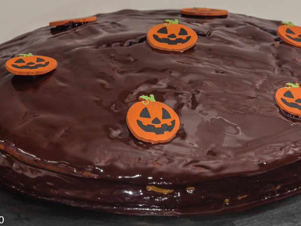 Gâteau d'Halloween au potimarron