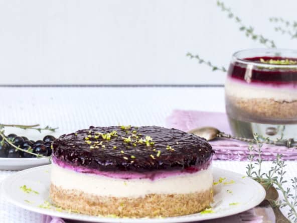 Cheesecake citron et cassis