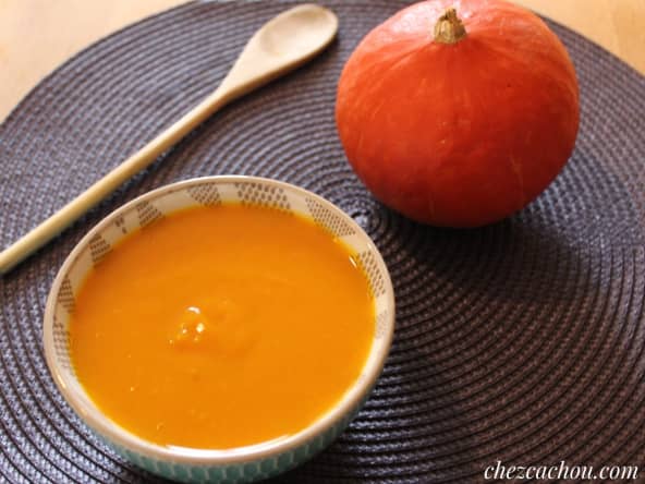 Velouté de potimarron avec peau