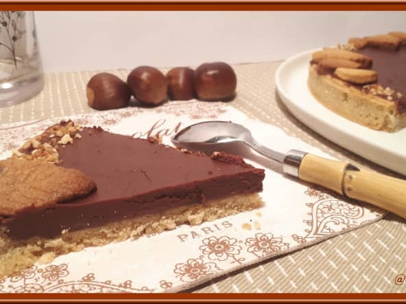 Tarte à la crème de marron et chocolat