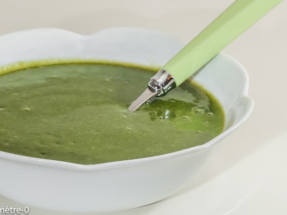 Soupe aux épinards et chou fleur