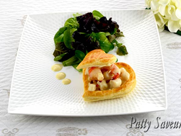 Vol au vent de St Jacques à la crème