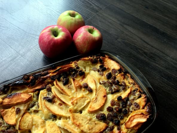 Far aux pommes et raisins secs à ma façon