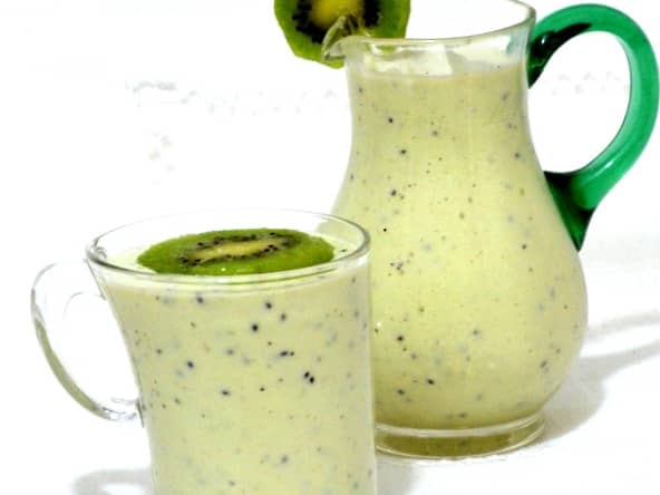 Smoothie crémeux au kiwi.