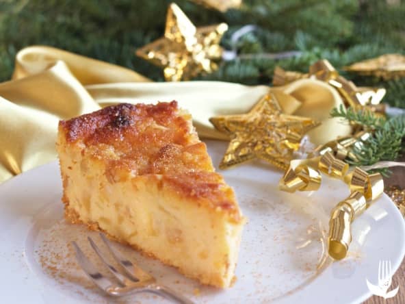 Gâteau de polenta aux pommes