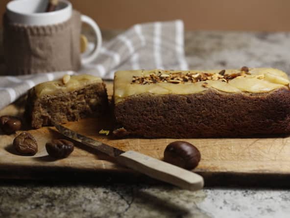 Fondant aux châtaignes et aux pommes