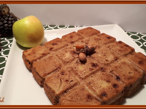 Gâteau aux pommes et noisettes