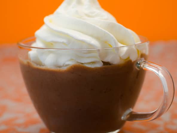 Petits pots de chocolat liégeois gourmands