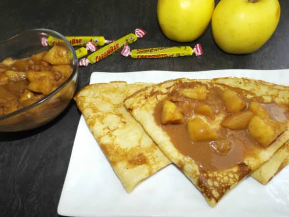 Garniture pour crêpes pommes Carambar
