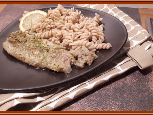 Papillotes de colin au pesto et vin blanc