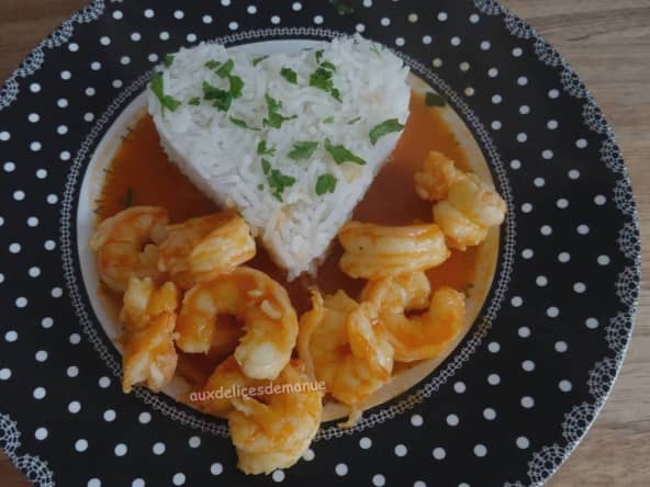 Crevettes flambées au whisky