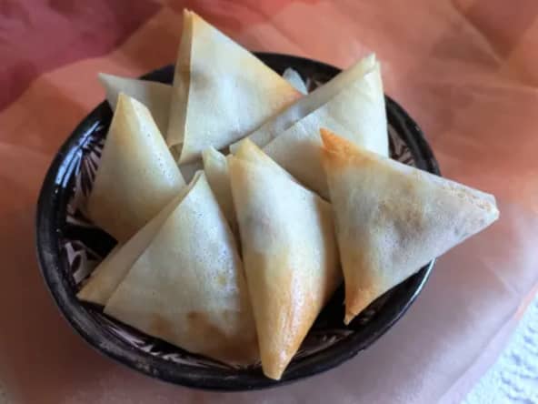 Mini samoussa bœuf carottes aux épices