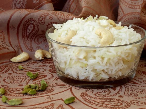 Riz pilaf à la cardamone