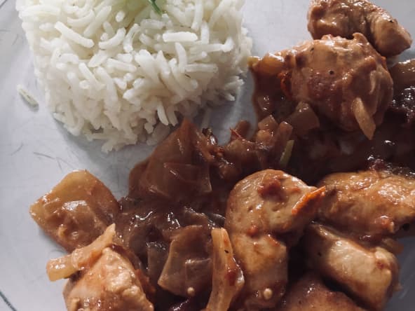 Poulet aux tomates séchées