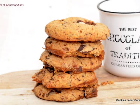 Cookies cœur caramel
