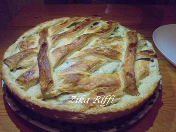 Tarte rustique aux poireaux