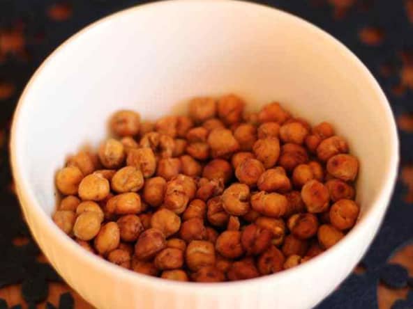 Pois chiches grillés au paprika