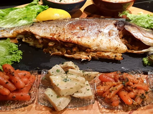 Daurade grillée au four